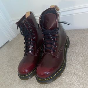 Dr. Martens Patent Leather Lace Up Boot
